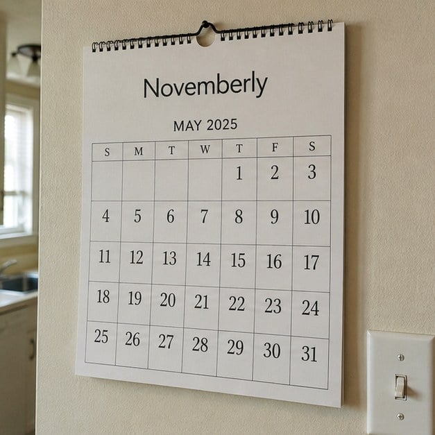 Custom wall calendars — customer photo