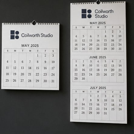 Promotional custom wall calendars with company logo