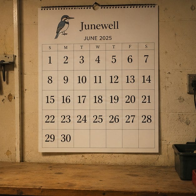 Wall calendars with logo — customer photo